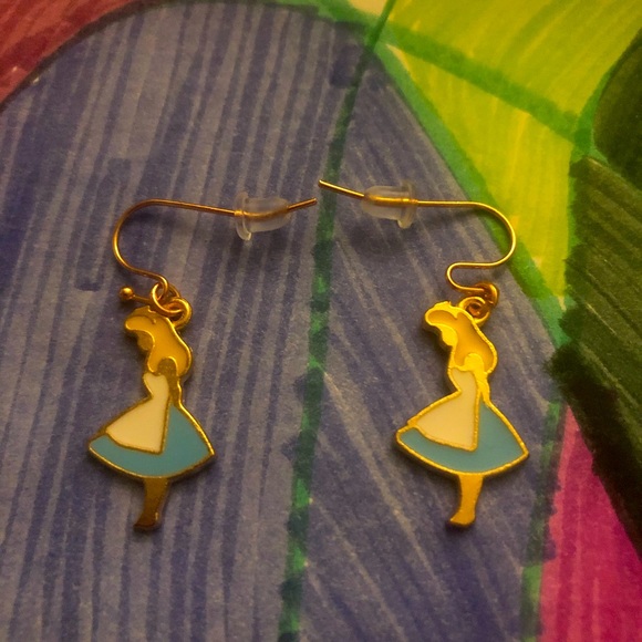 Hand Crafted Jewelry - Handmade Brand New Gold Cinderella Charm Earrings